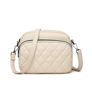 Women's Off White Embroidered Crossbody Bag, C-AR-7 Off White