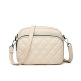 Women's Off White Embroidered Crossbody Bag, C-AR-7 Off White