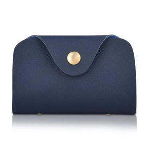 Stylish Blue PU Leather Hand Bag Set - 4 Pcs for Women