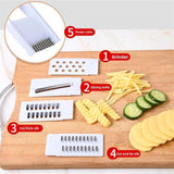 5 in 1 Vegetable Slicer For Kitchen