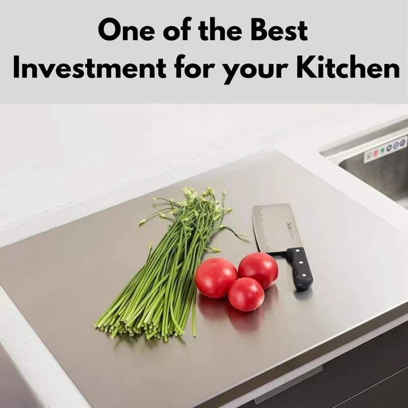 Premium Stainless Steel Cutting Board - 1 Pc for Culinary Excellence