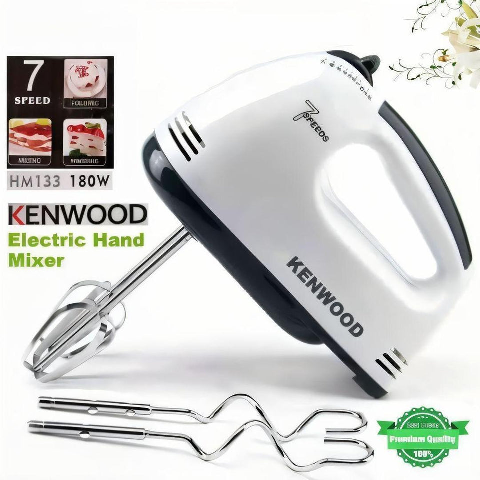 5 Speed Hand Mixer - 1 Pc Stylish &amp; Powerful Kitchen Essential