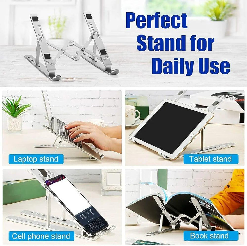 Portable Adjustable Foldable Laptop Stand - Perfect for Home &amp; Travel