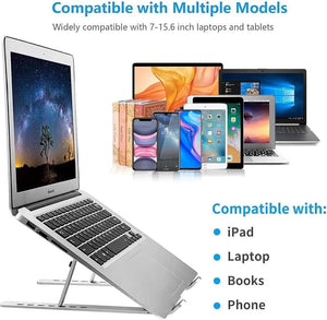 Portable Adjustable Foldable Laptop Stand - Perfect for Home &amp; Travel