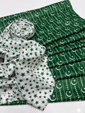 2 Pcs Women's Unstitched Lawn Printed Suit