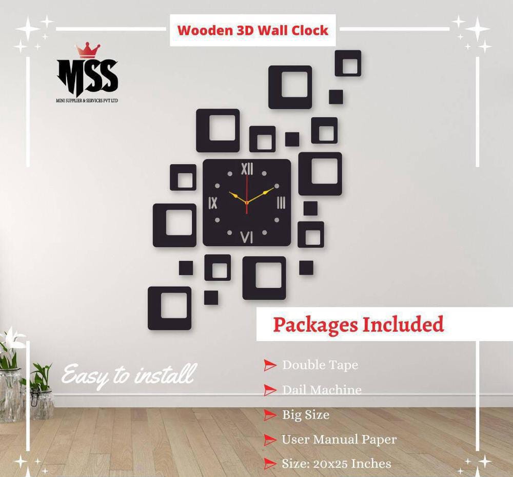  Analog Stylish Wooden Wall Clock